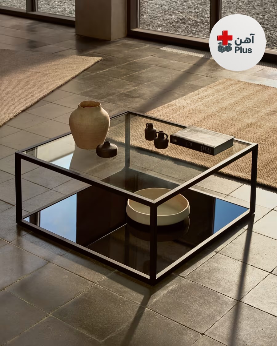 میز جلو مبلی مدل Double Glass